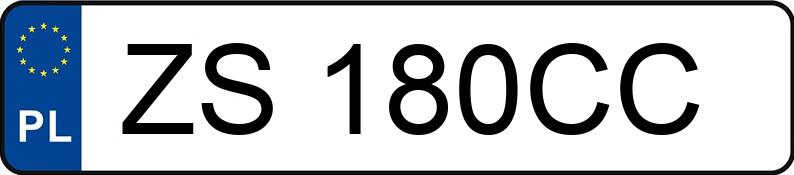Numer rejestracyjny ZS 180CC posiada AUDI A4 Avant 1.9 TDi Kat. MR`00 E3 8E A4 Avant 1.9 TDi Kat. MR`00 E3 8E - ZS180CC
