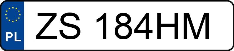 Numer rejestracyjny ZS 184HM posiada VOLKSWAGEN CC - ZS184HM