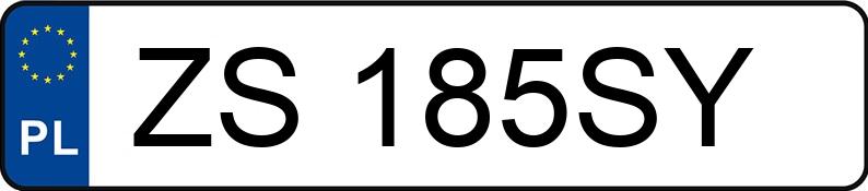 Numer rejestracyjny ZS 185SY posiada BMW 320 - ZS185SY