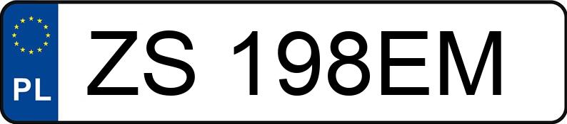 Numer rejestracyjny ZS 198EM posiada OPEL INSIGNIA - ZS198EM Numer rejestracyjny ZS 198EM posiada OPEL INSIGNIA - ZS198EM