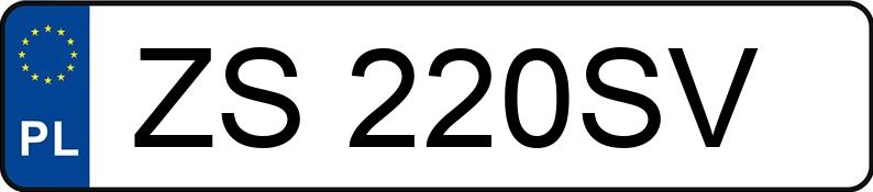 Numer rejestracyjny ZS 220SV posiada BMW 316TI - ZS220SV