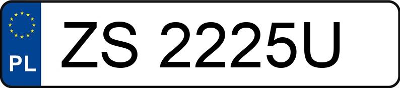 Numer rejestracyjny ZS 2225U posiada DAIMLER V8 - ZS2225U Numer rejestracyjny ZS 2225U posiada DAIMLER V8 - ZS2225U