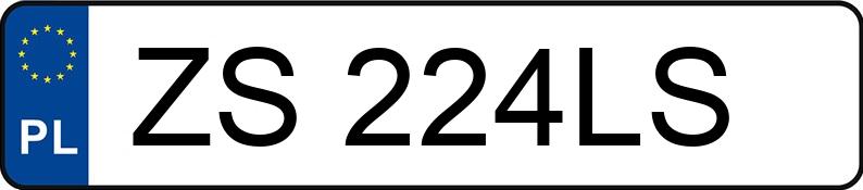 Numer rejestracyjny ZS 224LS posiada AUDI Q5 - ZS224LS Numer rejestracyjny ZS 224LS posiada AUDI Q5 - ZS224LS