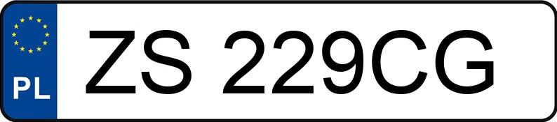 Numer rejestracyjny ZS 229CG posiada FORD Fusion 1.4i MR`02 E3 FX - ZS229CG