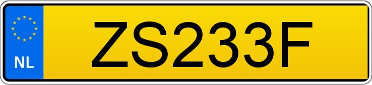 Numer rejestracyjny ZS233F posiada DACIA LOGAN