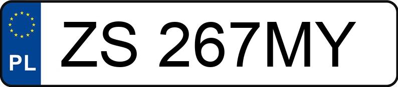 Numer rejestracyjny ZS 267MY posiada KIA SOUL - ZS267MY