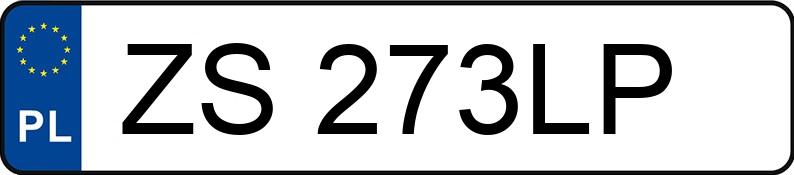 Numer rejestracyjny ZS 273LP posiada VOLKSWAGEN PASSAT - ZS273LP