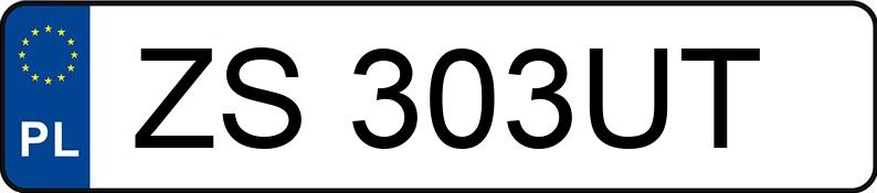 Numer rejestracyjny ZS 303UT posiada AUDI A5 AVANT - ZS303UT