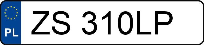 Numer rejestracyjny ZS 310LP posiada BMW X3 MR`18 E6 F97 M Competition Step - ZS310LP