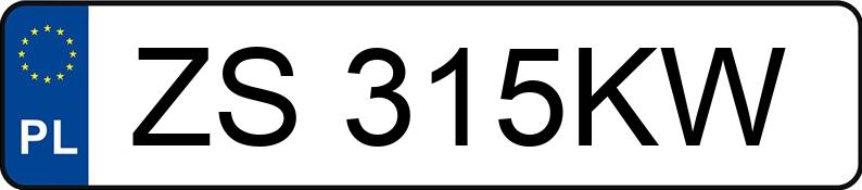 Numer rejestracyjny ZS 315KW posiada DACIA DUSTER - ZS315KW