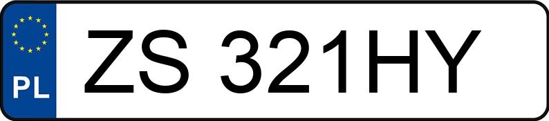 Numer rejestracyjny ZS 321HY posiada HONDA CIVIC - ZS321HY
