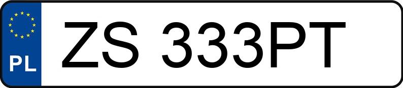 Numer rejestracyjny ZS 333PT posiada MERCEDES-BENZ 113 Vito CDI MR`10 E5 2.9t CDI - ZS333PT