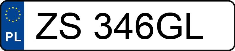 Numer rejestracyjny ZS 346GL posiada BMW 316I - ZS346GL
