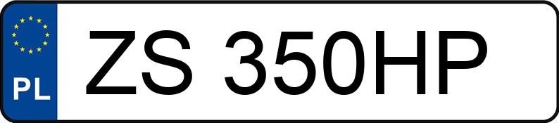 Numer rejestracyjny ZS 350HP posiada TOYOTA YARIS - ZS350HP