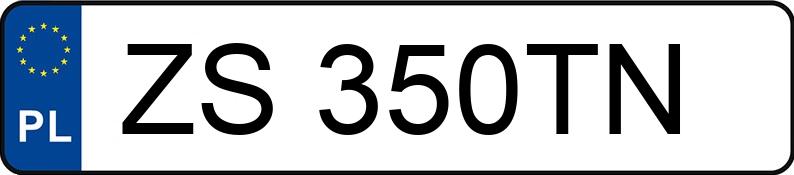 Numer rejestracyjny ZS 350TN posiada MERCEDES-BENZ CLS 320 CDI - ZS350TN