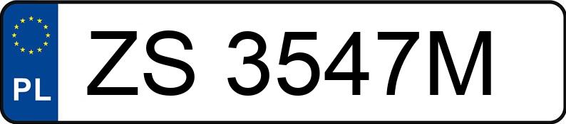 Numer rejestracyjny ZS 3547M posiada VOLKSWAGEN GOLF - ZS3547M Numer rejestracyjny ZS 3547M posiada VOLKSWAGEN GOLF - ZS3547M
