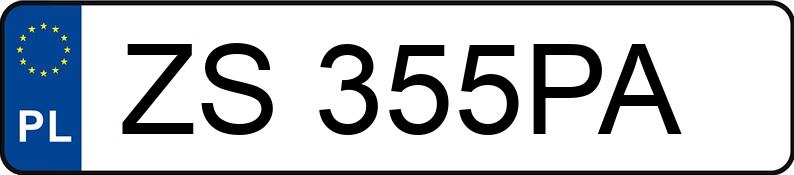 Numer rejestracyjny ZS 355PA posiada SCHMITZ CARGOBULL --- - ZS355PA