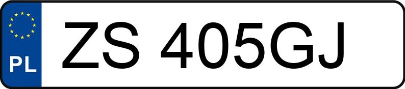 Numer rejestracyjny ZS 405GJ posiada HONDA ACCORD - ZS405GJ