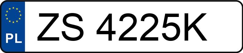 Numer rejestracyjny ZS 4225K posiada SKODA Felicia 1.3 MR`94 Kliff - ZS4225K