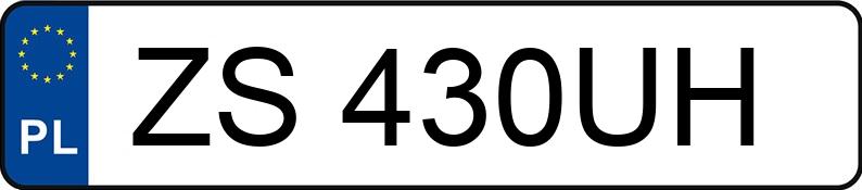 Numer rejestracyjny ZS 430UH posiada FORD GALAXY - ZS430UH