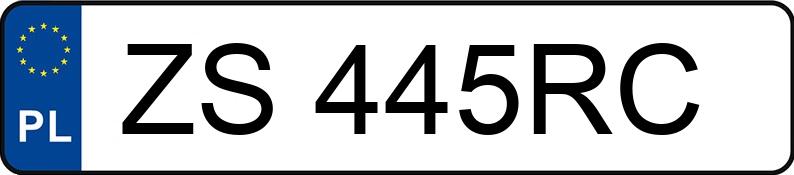 Pirat drogowy w pojeździe o numerach rejestracyjnych ZS445RC Pirat drogowy w pojeździe o numerach rejestracyjnych ZS445RC