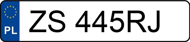 Numer rejestracyjny ZS 445RJ posiada BMW 530I - ZS445RJ