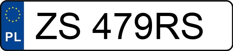 Numer rejestracyjny ZS 479RS posiada AUDI A6 - ZS479RS