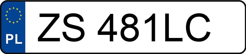Numer rejestracyjny ZS 481LC posiada OPEL Zafira 1.6 MR`06 E4 Elegance - ZS481LC