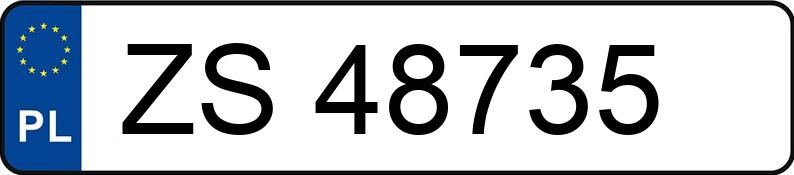 Numer rejestracyjny ZS 48735 posiada FORD FIESTA - ZS48735 Numer rejestracyjny ZS 48735 posiada FORD FIESTA - ZS48735