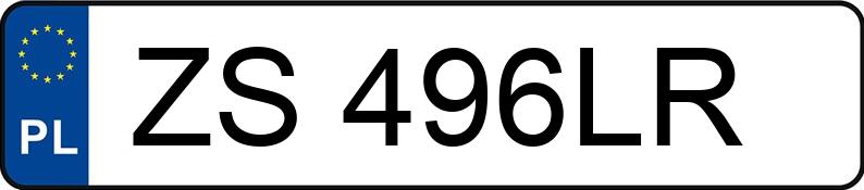 Numer rejestracyjny ZS 496LR posiada FORD TRANSIT CUSTOM - ZS496LR Numer rejestracyjny ZS 496LR posiada FORD TRANSIT CUSTOM - ZS496LR