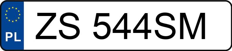 Numer rejestracyjny ZS 544SM posiada BMW 318I - ZS544SM