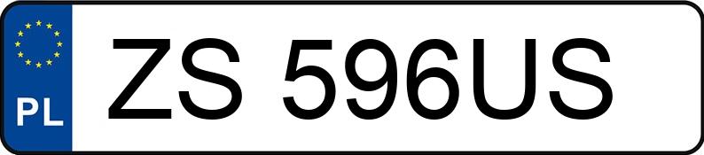 Numer rejestracyjny ZS 596US posiada BMW 735i Kat. E38 735i Kat. E38 - ZS596US