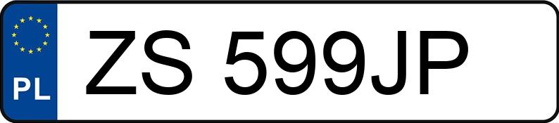 Numer rejestracyjny ZS 599JP posiada AUDI A4 - ZS599JP