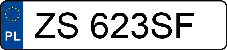 Numer rejestracyjny ZS 623SF posiada FORD FOCUS - ZS623SF