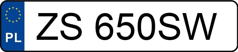 Numer rejestracyjny ZS 650SW posiada VOLVO FH 500 MR`13 E6 20.1t FH 500 - ZS650SW