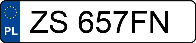 Numer rejestracyjny ZS 657FN posiada VOLKSWAGEN Golf V 1.4 MR`03 E4 Trendline - ZS657FN