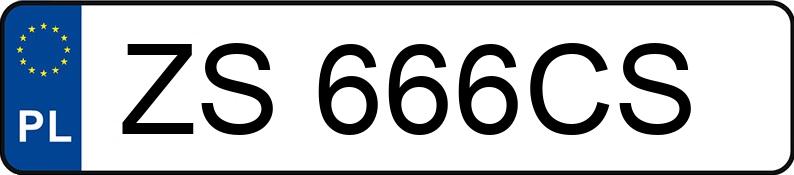 Numer rejestracyjny ZS 666CS posiada DAIMLERCHRYSLER E 320 - ZS666CS