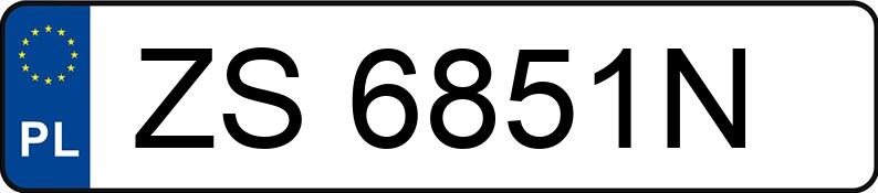 Numer rejestracyjny ZS 6851N posiada HONDA CIVIC - ZS6851N
