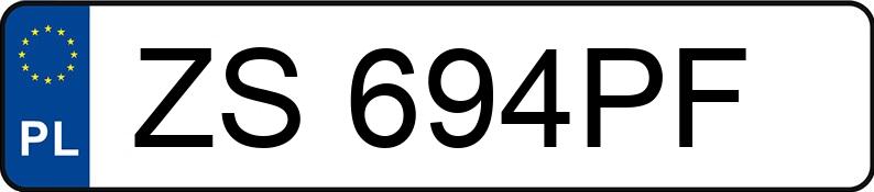Numer rejestracyjny ZS 694PF posiada BMW 545I - ZS694PF