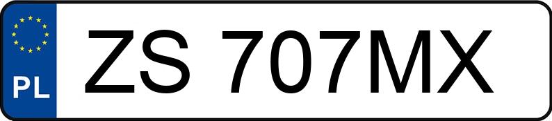 Numer rejestracyjny ZS 707MX posiada VOLVO XC70 - ZS707MX Numer rejestracyjny ZS 707MX posiada VOLVO XC70 - ZS707MX