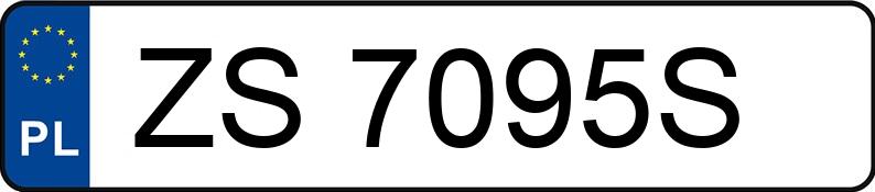 Numer rejestracyjny ZS 7095S posiada VOLKSWAGEN PASSAT - ZS7095S