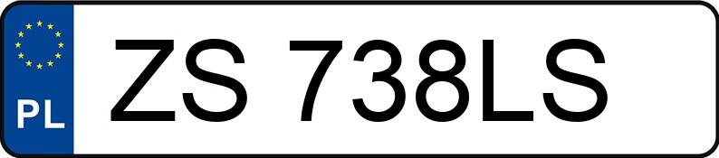 Numer rejestracyjny ZS 738LS posiada AUDI A4 2.0 Kat. MR`05 E3 8E - ZS738LS