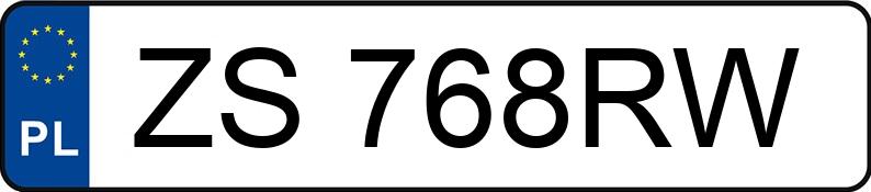 Numer rejestracyjny ZS 768RW posiada CHEVROLET (USA) Equinox MR`18 E6 LS 4WD - ZS768RW