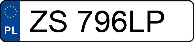 Numer rejestracyjny ZS 796LP posiada FORD GALAXY - ZS796LP