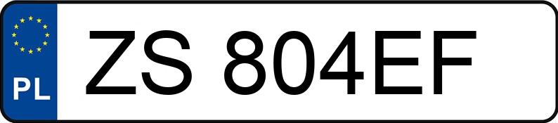 Numer rejestracyjny ZS 804EF posiada VOLKSWAGEN Passat GP 1.9 TDI MR`00 E3 - ZS804EF