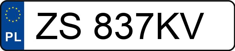 Numer rejestracyjny ZS 837KV posiada OPEL Vivaro 1.6 CDTI MR`14 E6c 2.7t L1H1 Edition - ZS837KV