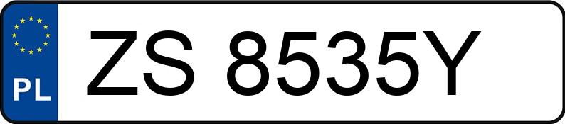 Numer rejestracyjny ZS 8535Y posiada SUZUKI Swift 1.3 MR`05 E4 Sakura - ZS8535Y