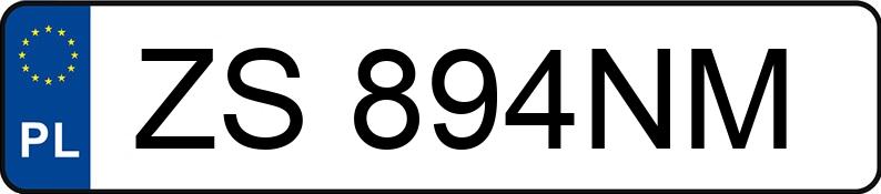 Numer rejestracyjny ZS 894NM posiada AUDI A4 Avant 2.5 TDi Kat. MR`00 E3 8E A4 Avant 2.5 TDi Kat. MR`00 E3 8E - ZS894NM