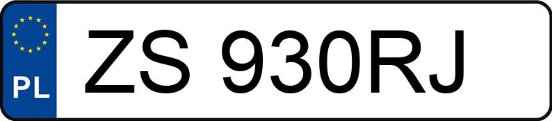 Numer rejestracyjny ZS 930RJ posiada AUDI S3 SPORTBACK - ZS930RJ Numer rejestracyjny ZS 930RJ posiada AUDI S3 SPORTBACK - ZS930RJ