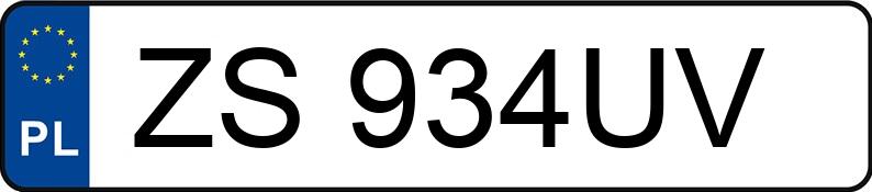 Numer rejestracyjny ZS 934UV posiada BMW 318i Kat. MR`98 E46 318i Kat. MR`98 E46 - ZS934UV